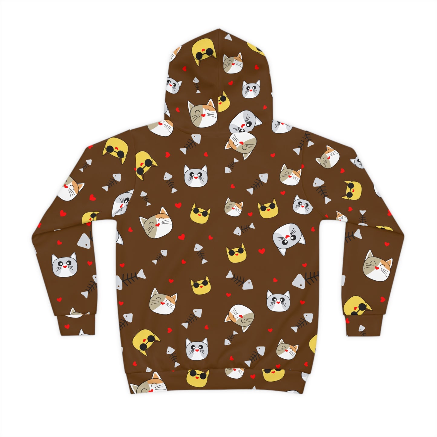 Adorable Cat Hoodie for Kids - Super Soft & Cozy Animal Print Sweatshirt