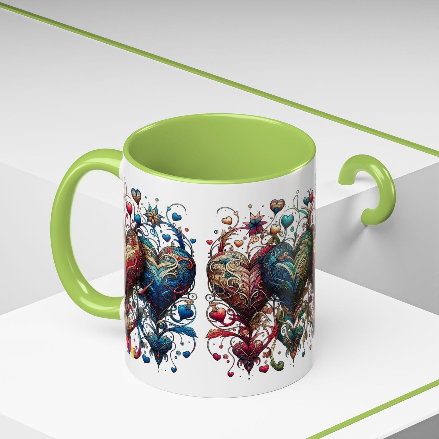 Romantic Heart Coffee Mug - Perfect for Coffee Lovers