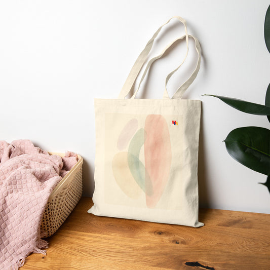 Eco-Friendly Cotton Canvas Tote Bag - Reusable Shopping Bag 15"x16"