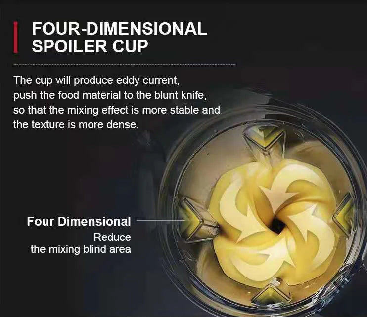 Heavy Duty Commercial Kitchen Mixer & Food Processor - Multi-Function Blender for Smoothies, Juices & Baby Food