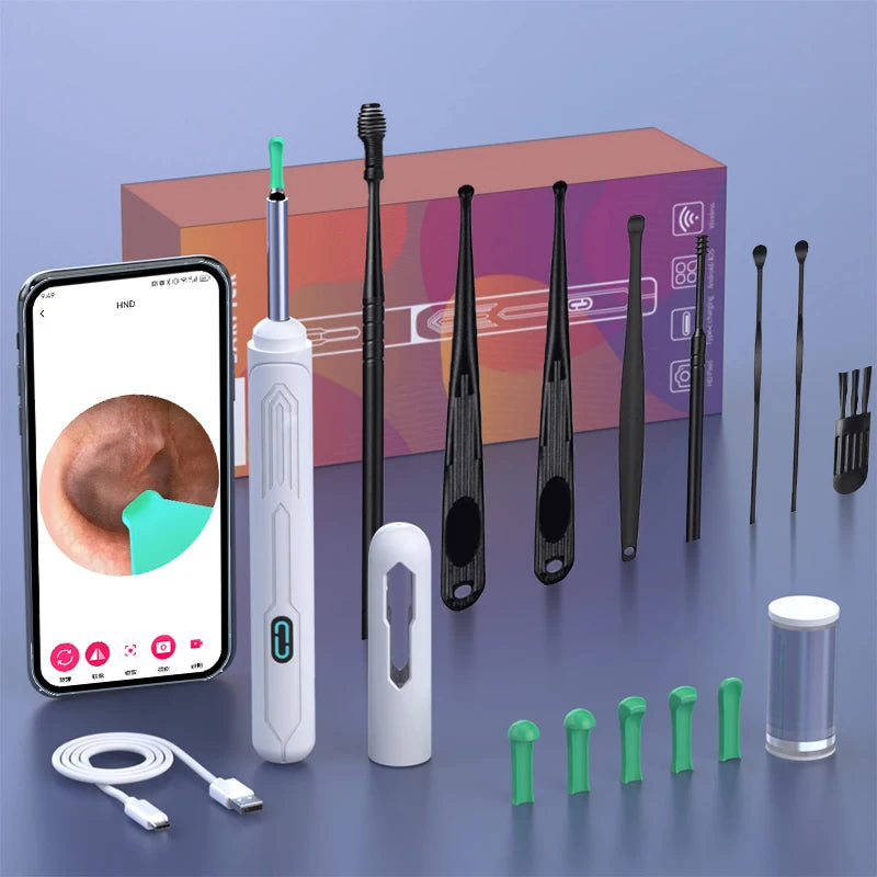 HD Ear Cleaner Camera with USB-C - Professional Otoscope Wax Removal Tool