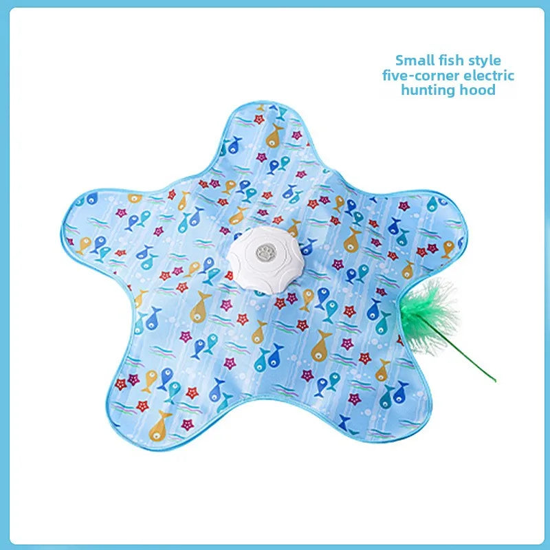 Interactive Hide and Seek Cat Toy - Motion Activated Mouse with Feathers