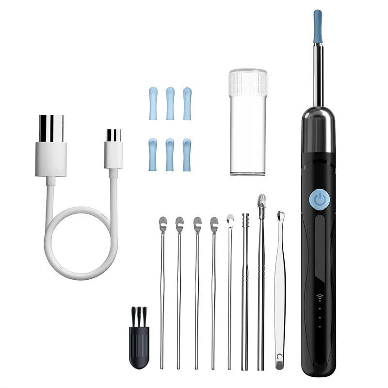 WiFi Endoscope Camera 1080P HD - Ear Cleaning Otoscope with Ear Wax Removal Tools