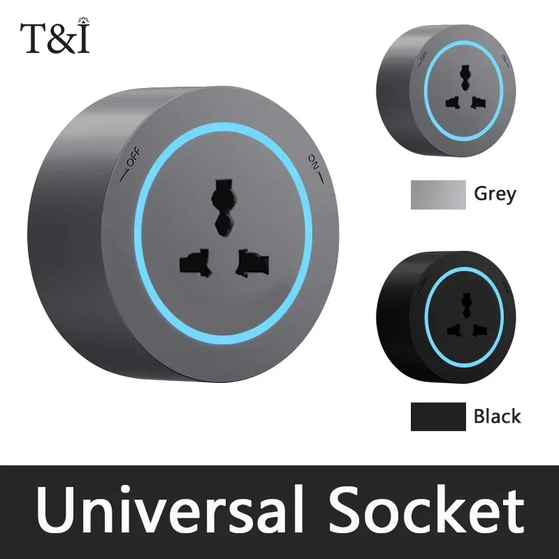 Smart Power Track Rail Socket with USB-C Fast Charging - Wall Mounted Multi-Outlet Strip