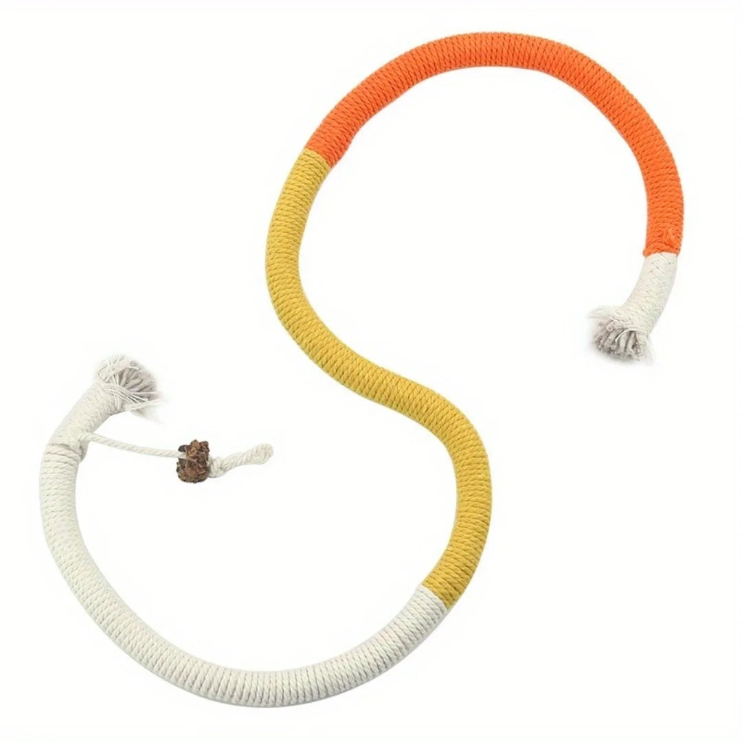 Catnip Rope Chew Toy for Teeth Cleaning - Interactive Cat Toy