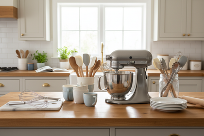 Kitchen Hardware Banner in Kitchen Setting