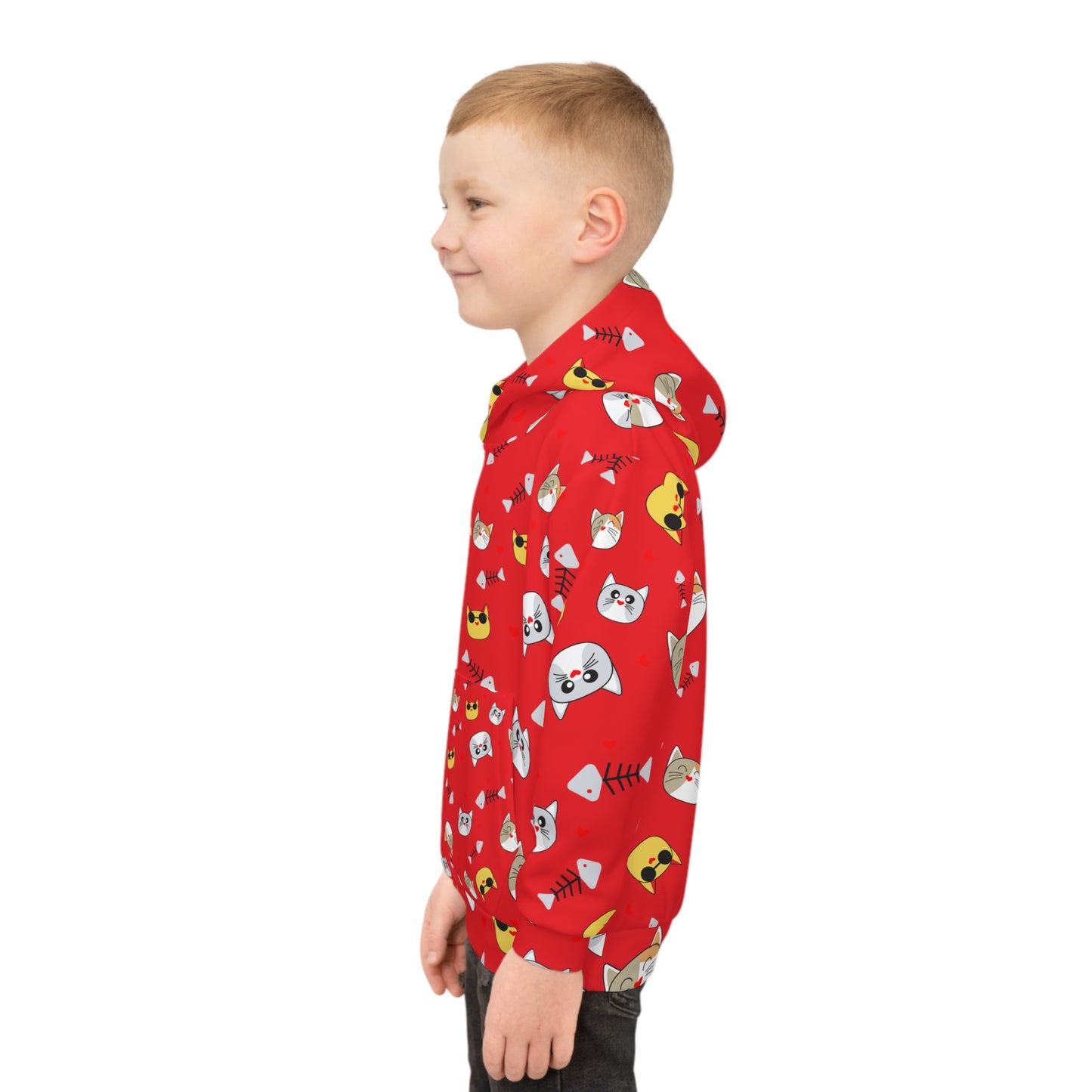Red Obay Kids Nature Hoodie - Bright Red Children's Pullover