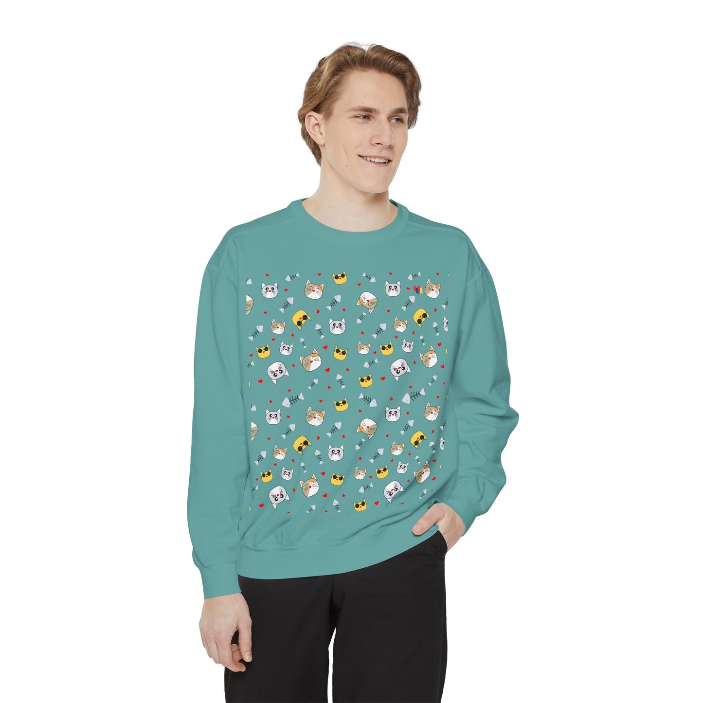 Adorable Cat Lover's Dream Sweatshirt - Ultra-Cozy Unisex Design
