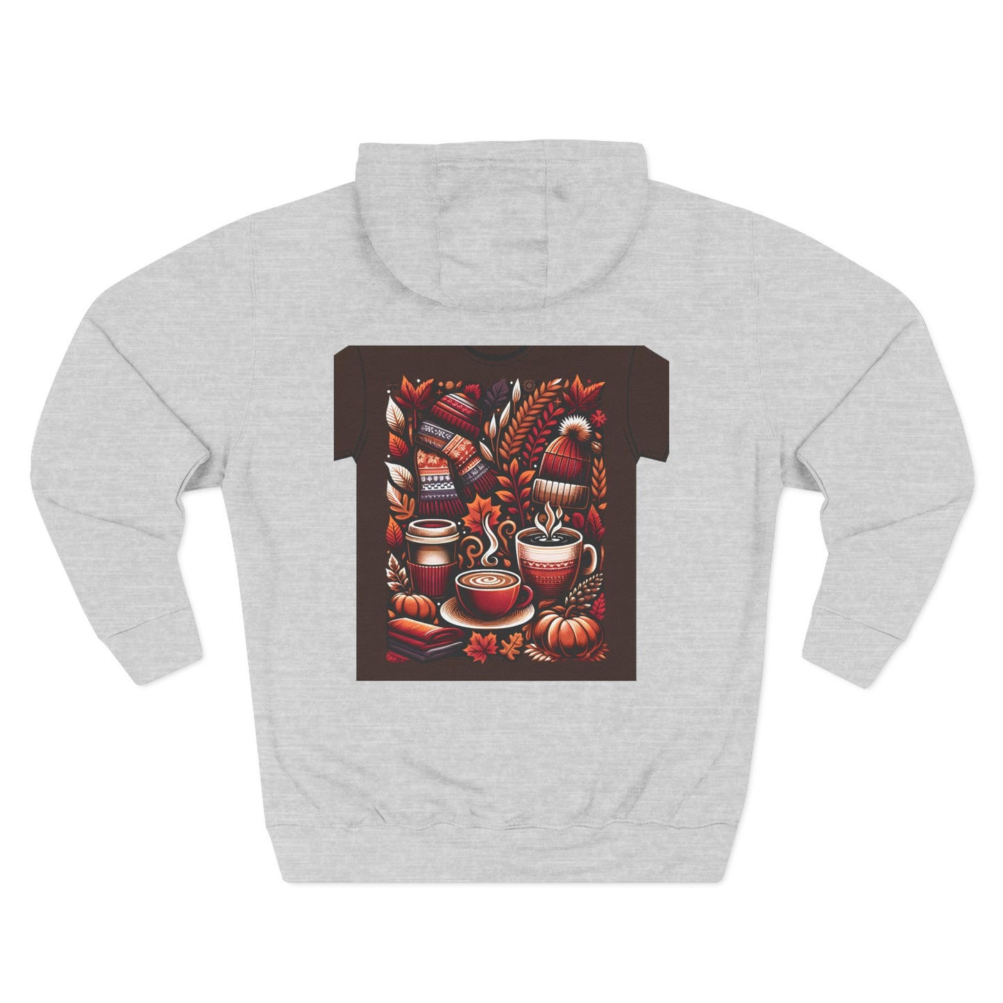 Ultimate Cozy Autumn Hoodie - Three-Panel Fleece Design Perfect for Fall & Thanksgiving