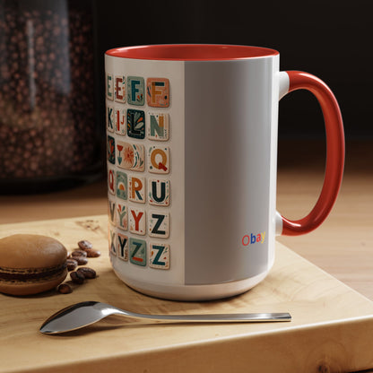 Obay Charming Coffee Mug with Alphabet Design