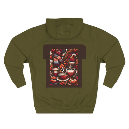 Ultimate Cozy Autumn Hoodie - Three-Panel Fleece Design Perfect for Fall & Thanksgiving