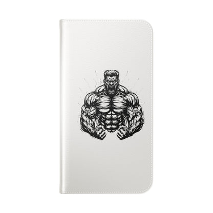 Champion's Motivational iPhone Flip Case | Inspirational Quote Phone Accessory for Fitness Enthusiasts