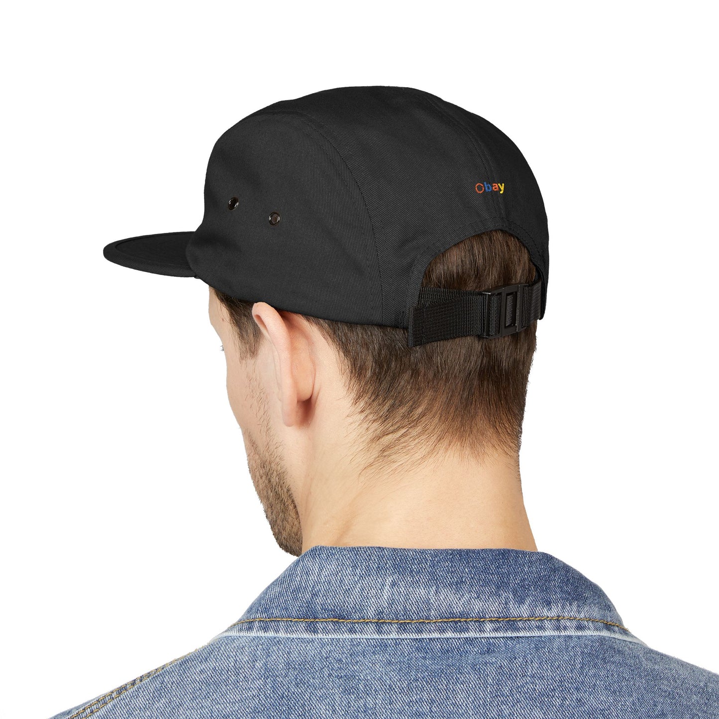 Premium 5-Panel Embroidered Cap - Trendy Streetwear Hat | Obay