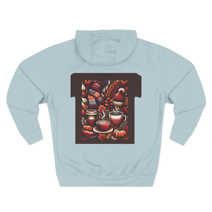 Ultimate Cozy Autumn Hoodie - Three-Panel Fleece Design Perfect for Fall & Thanksgiving