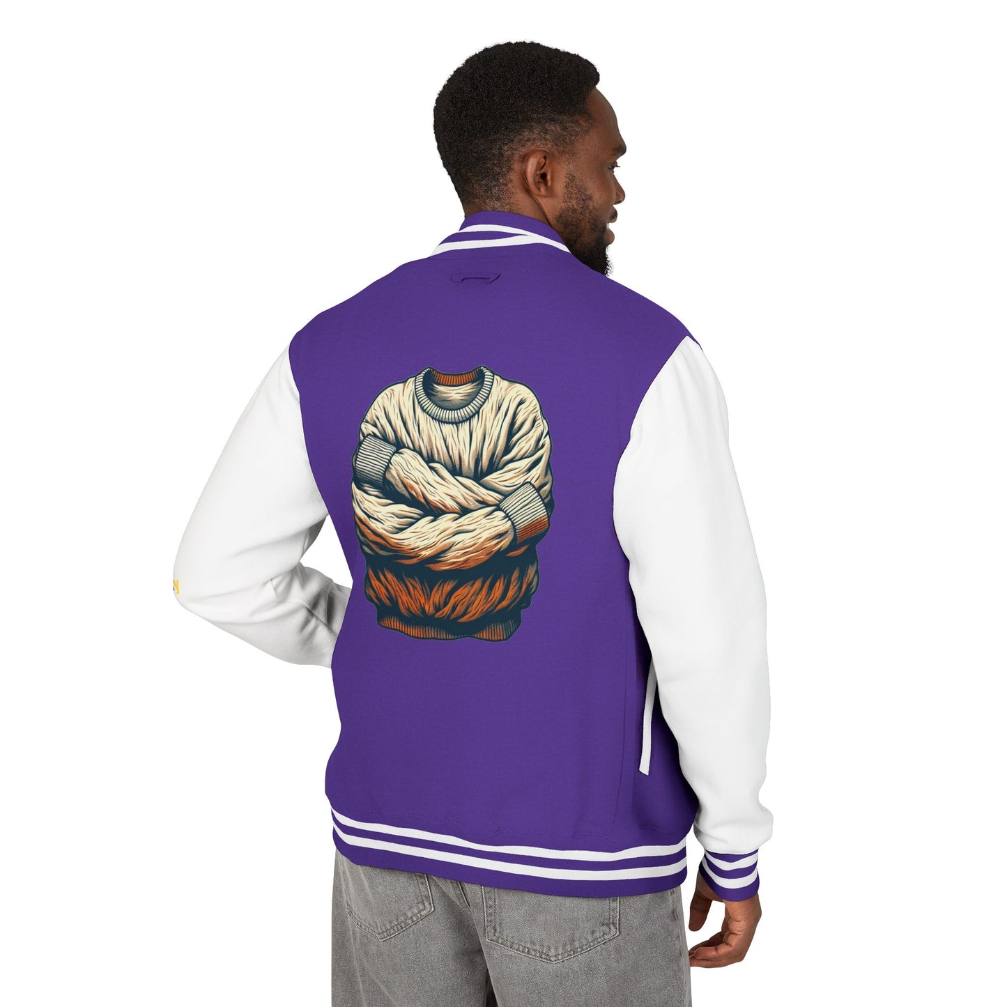 Premium Heavyweight Letterman Jacket - Vintage Athletic Style
