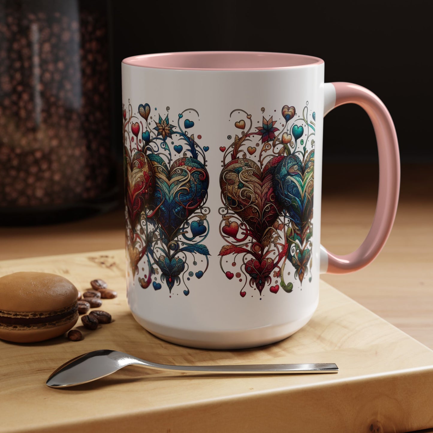 Romantic Heart Coffee Mug - Perfect for Coffee Lovers
