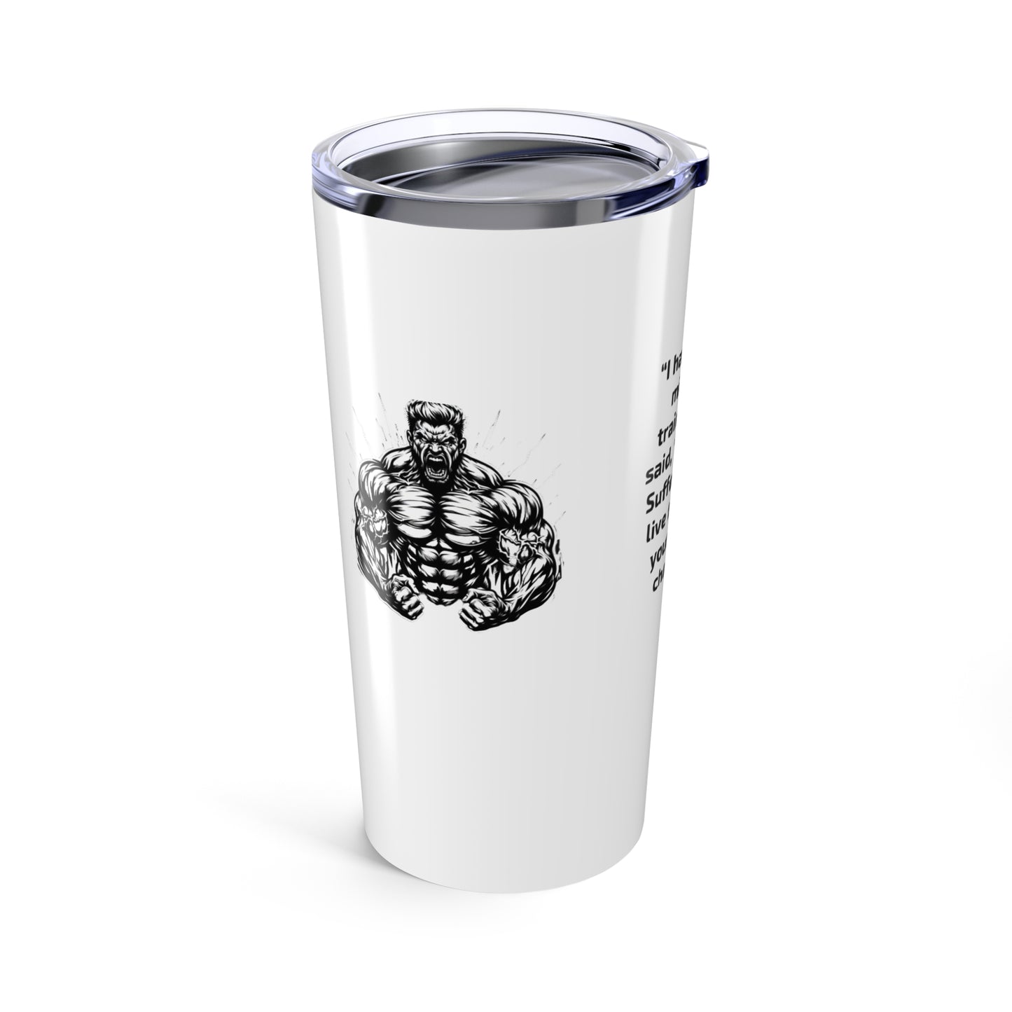 Champion Motivational Tumbler | 20oz Insulated Travel Mug with Inspirational Quotes