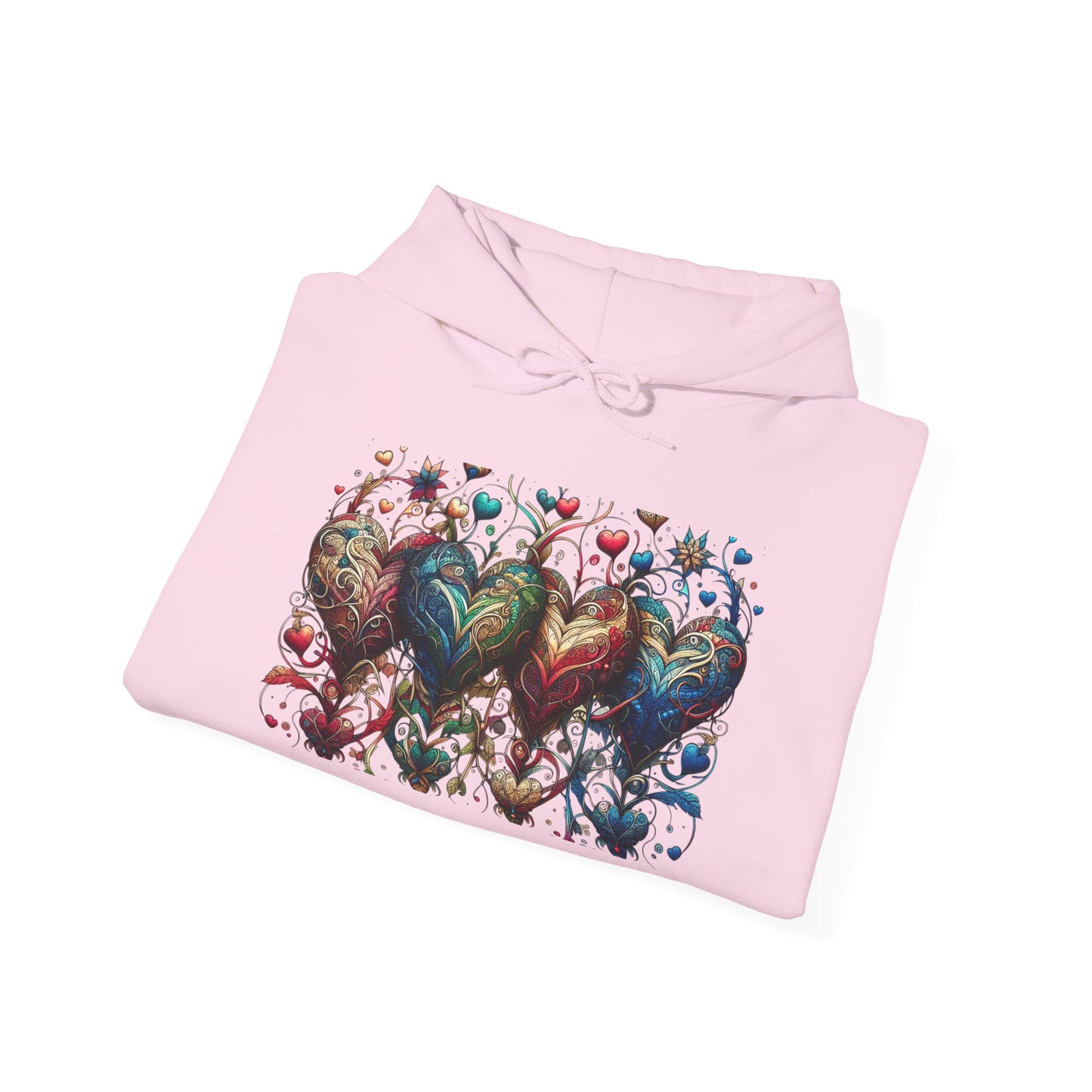 Love-Struck Hearts Hoodie - Ultra-Soft Unisex Comfort That Steals Hearts