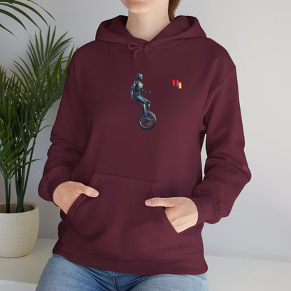 Unicyclist Art Hoodie - Cozy Unisex Sweatshirt, Perfect Everyday Casual Wear