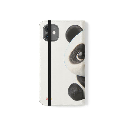 PandaPal Cute Panda Flip Case - Stylish Protection for Kids' Phones, Perfect Gift for Animal Lovers