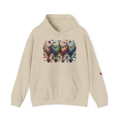 Love-Struck Hearts Hoodie - Ultra-Soft Unisex Comfort That Steals Hearts