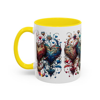 Romantic Heart Coffee Mug - Perfect for Coffee Lovers