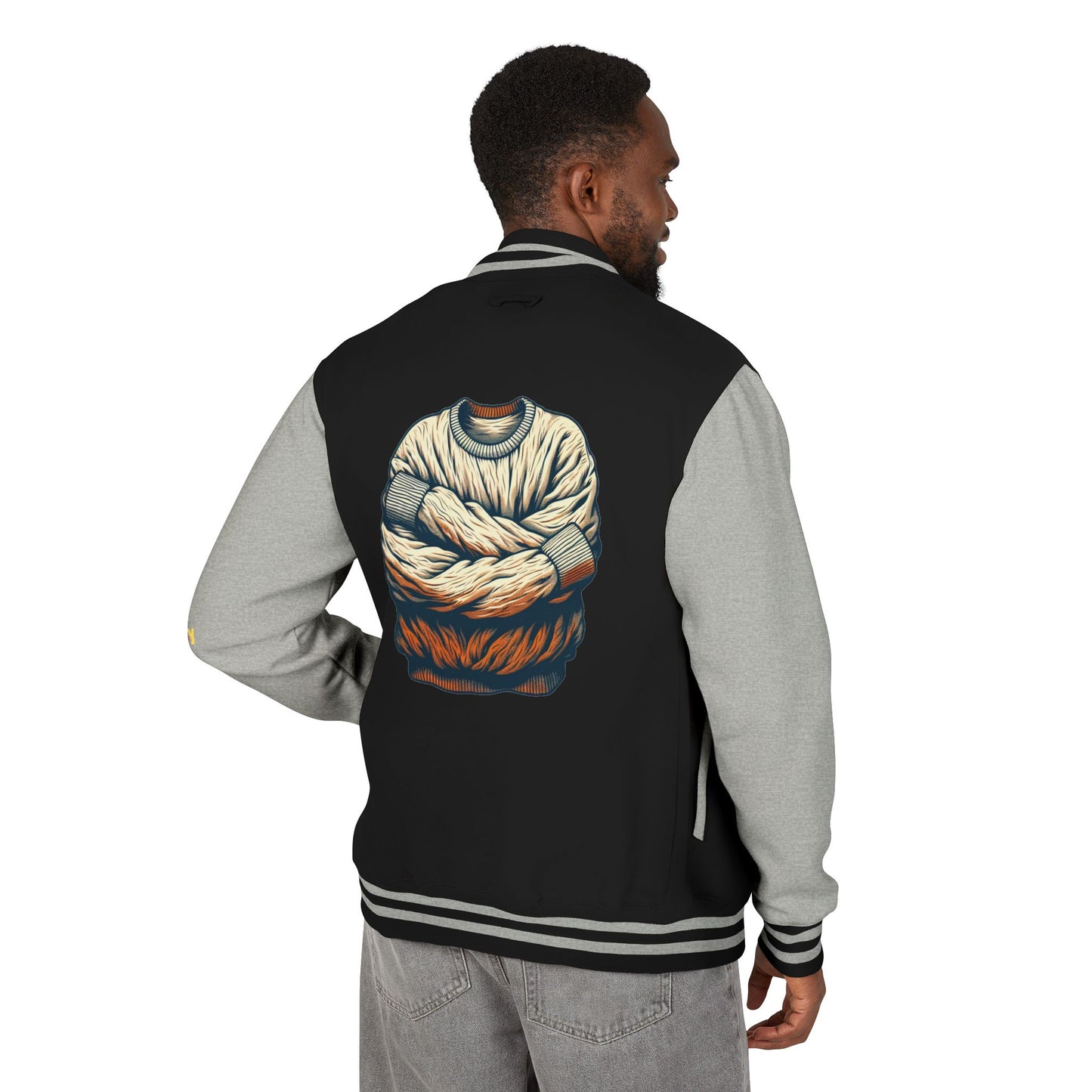 Premium Heavyweight Letterman Jacket - Vintage Athletic Style
