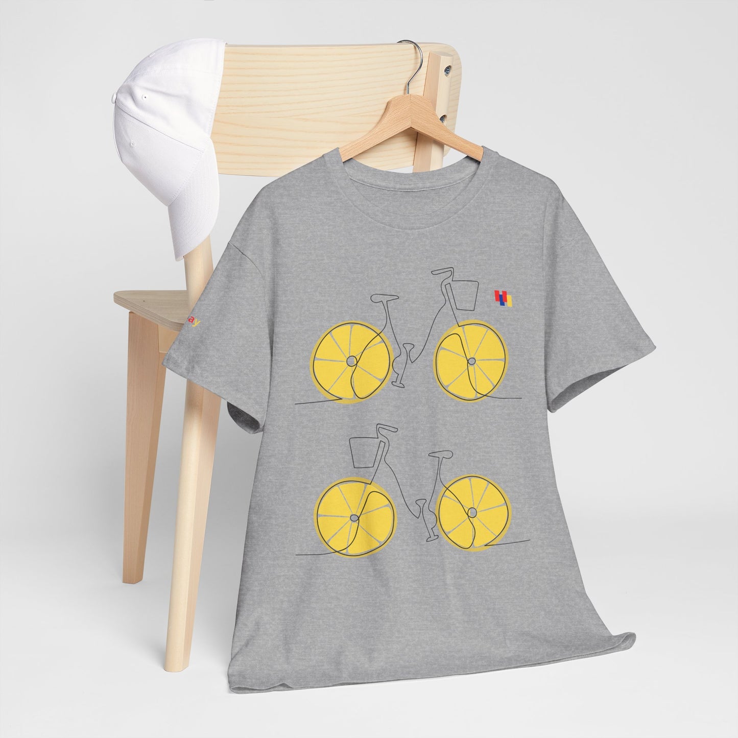 Lemon Bicycle Unisex Heavy Cotton Tee - Fun Graphic Shirt for Cyclists