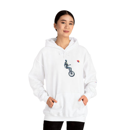 Unicyclist Art Hoodie - Cozy Unisex Sweatshirt, Perfect Everyday Casual Wear