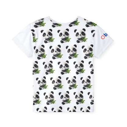 Panda Print Kids Sports Jersey - Adorable Athletic Tee for Playtime