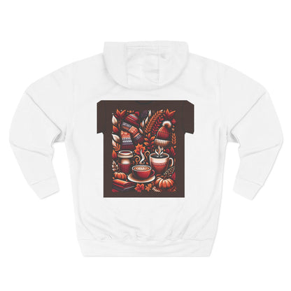 Ultimate Cozy Autumn Hoodie - Three-Panel Fleece Design Perfect for Fall & Thanksgiving