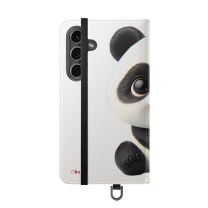 PandaPal Cute Panda Flip Case - Stylish Protection for Kids' Phones, Perfect Gift for Animal Lovers