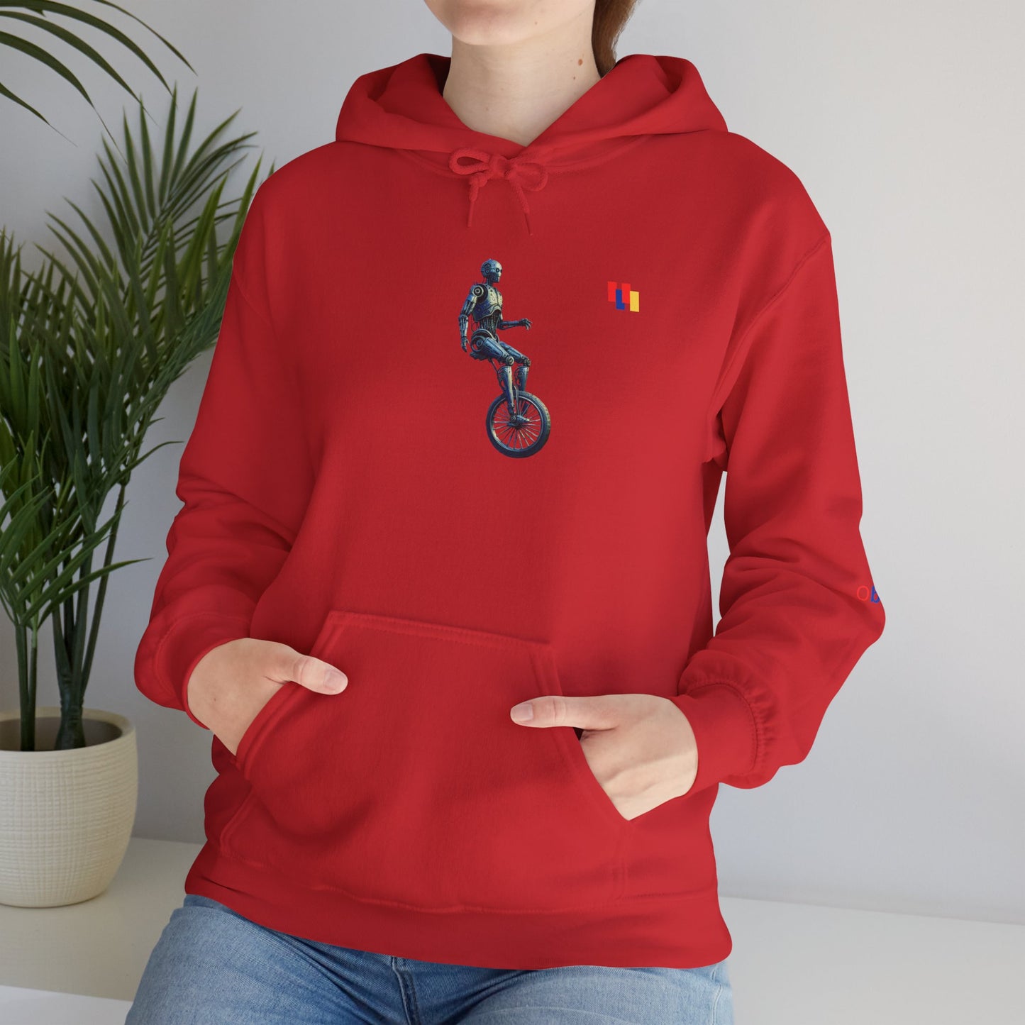 Unicyclist Art Hoodie - Cozy Unisex Sweatshirt, Perfect Everyday Casual Wear