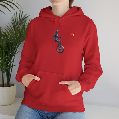 Unicyclist Art Hoodie - Cozy Unisex Sweatshirt, Perfect Everyday Casual Wear