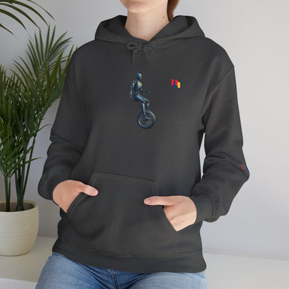 Unicyclist Art Hoodie - Cozy Unisex Sweatshirt, Perfect Everyday Casual Wear