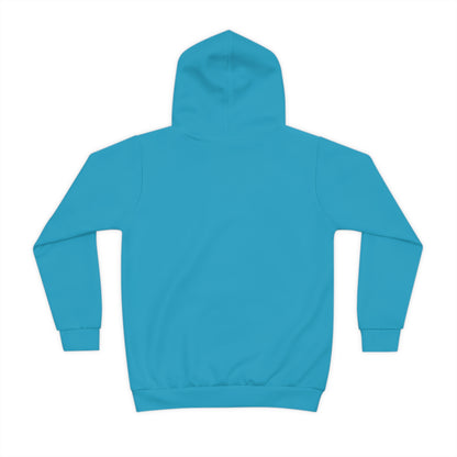 Vibrant Blue Kids Adventure Hoodie - Cozy Nature-Inspired Design