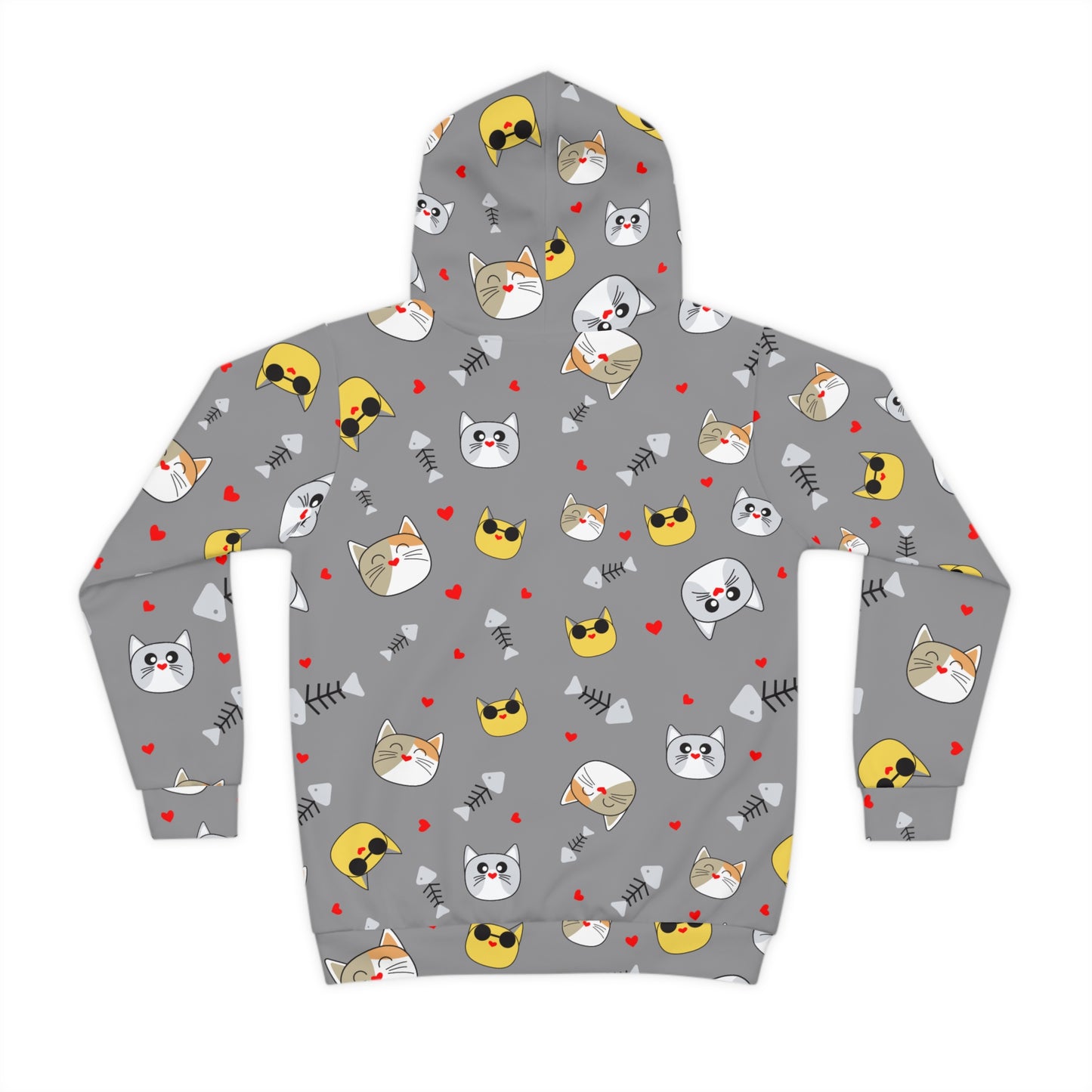 Light Gray Kids Hoodie - Nature-Inspired Design | Cozy Pullover