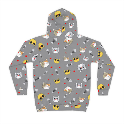 Light Gray Kids Hoodie - Nature-Inspired Design | Cozy Pullover