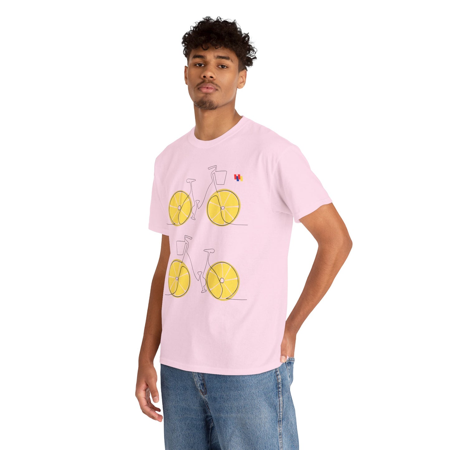 Lemon Bicycle Unisex Heavy Cotton Tee - Fun Graphic Shirt for Cyclists