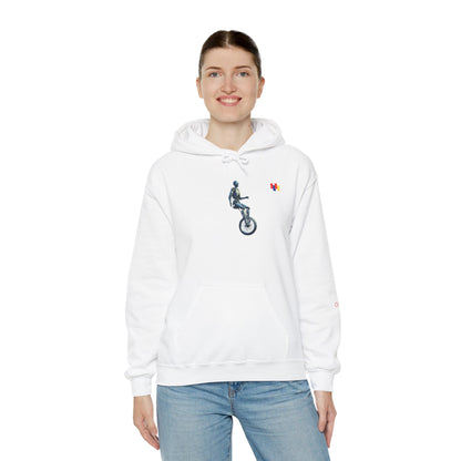 Unicyclist Art Hoodie - Cozy Unisex Sweatshirt, Perfect Everyday Casual Wear