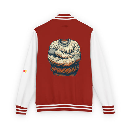 Premium Heavyweight Letterman Jacket - Vintage Athletic Style