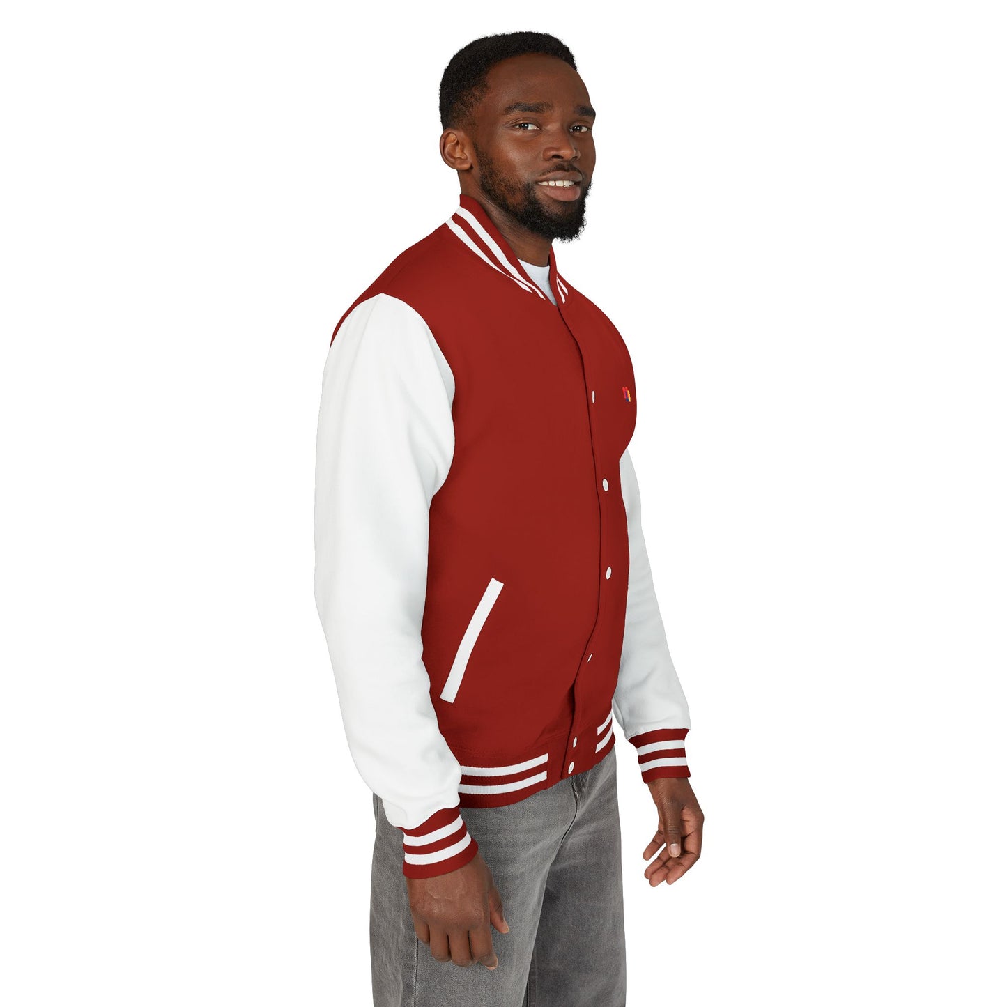 Premium Heavyweight Letterman Jacket - Vintage Athletic Style