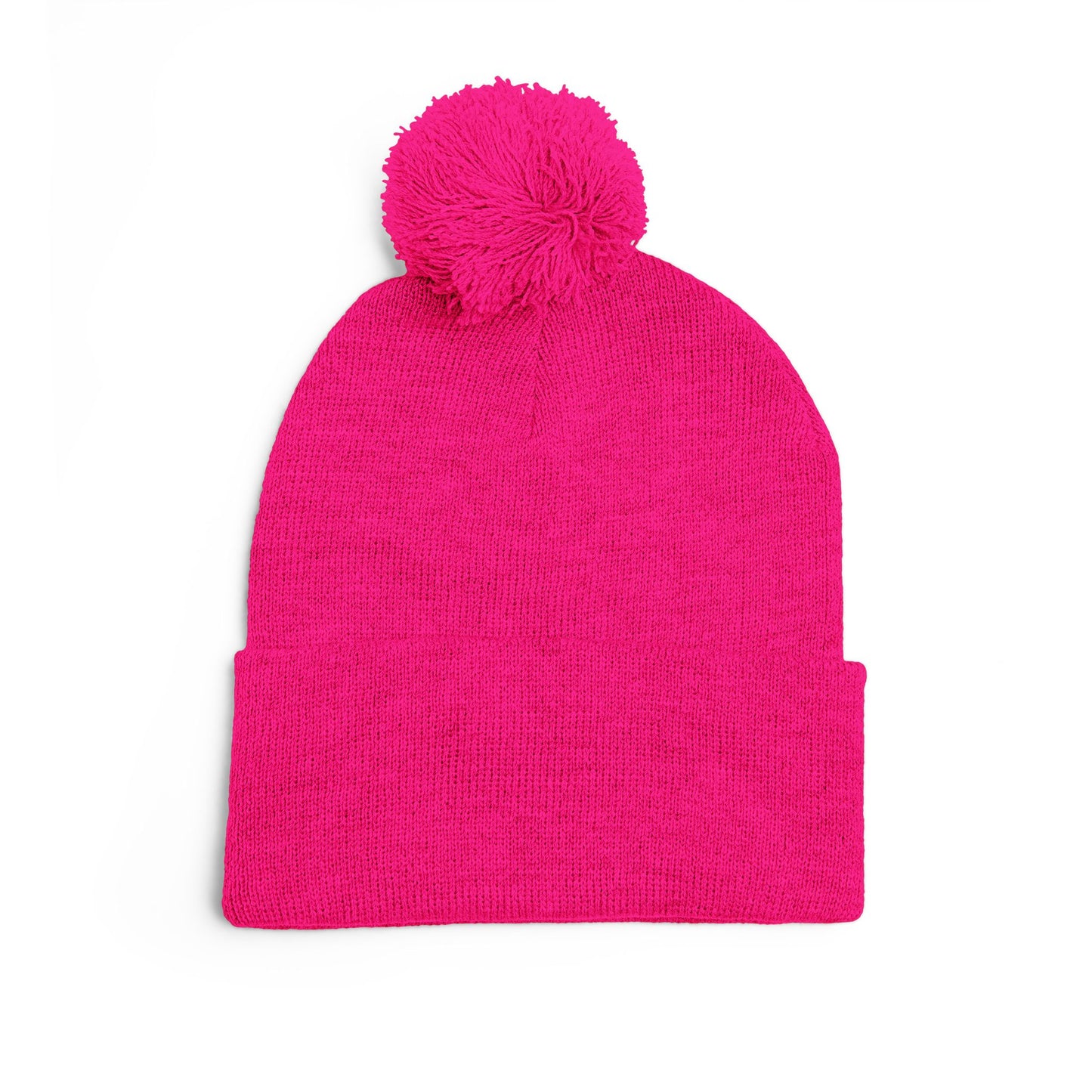 Premium Embroidered Pom-Pom Winter Beanie - Cozy Knit Cap for Ultimate Warmth & Style