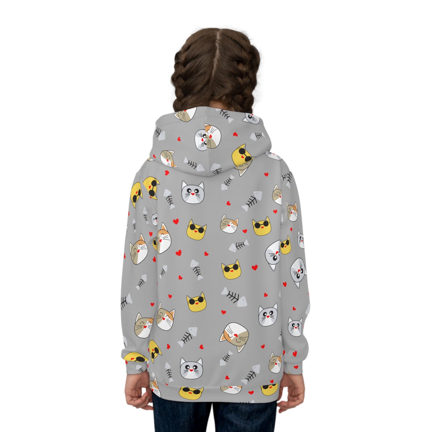 Vibrant Silver Kids Hoodie - Ultra-Soft Premium Cotton Pullover