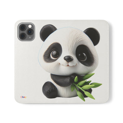 PandaPal Cute Panda Flip Case - Stylish Protection for Kids' Phones, Perfect Gift for Animal Lovers