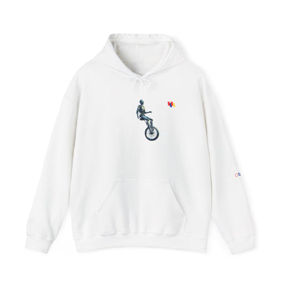 Unicyclist Art Hoodie - Cozy Unisex Sweatshirt, Perfect Everyday Casual Wear