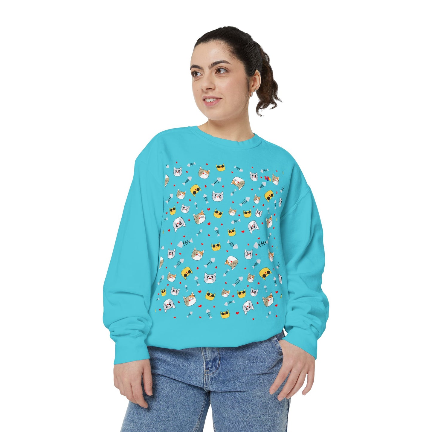 Adorable Cat Lover's Dream Sweatshirt - Ultra-Cozy Unisex Design