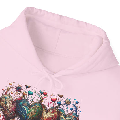 Love-Struck Hearts Hoodie - Ultra-Soft Unisex Comfort That Steals Hearts