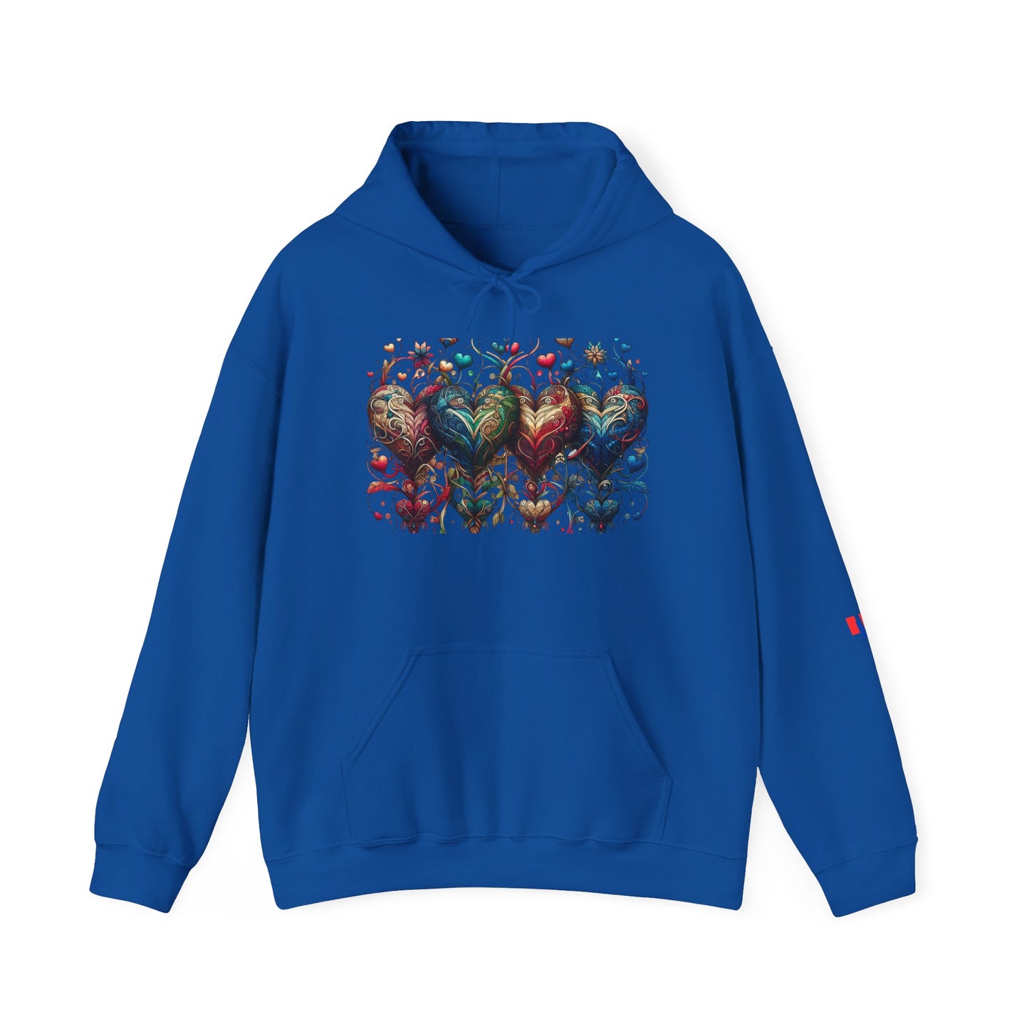 Love-Struck Hearts Hoodie - Ultra-Soft Unisex Comfort That Steals Hearts