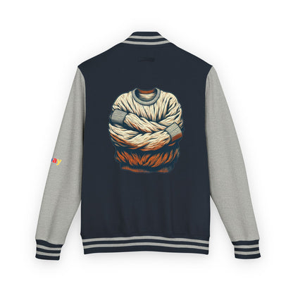 Premium Heavyweight Letterman Jacket - Vintage Athletic Style